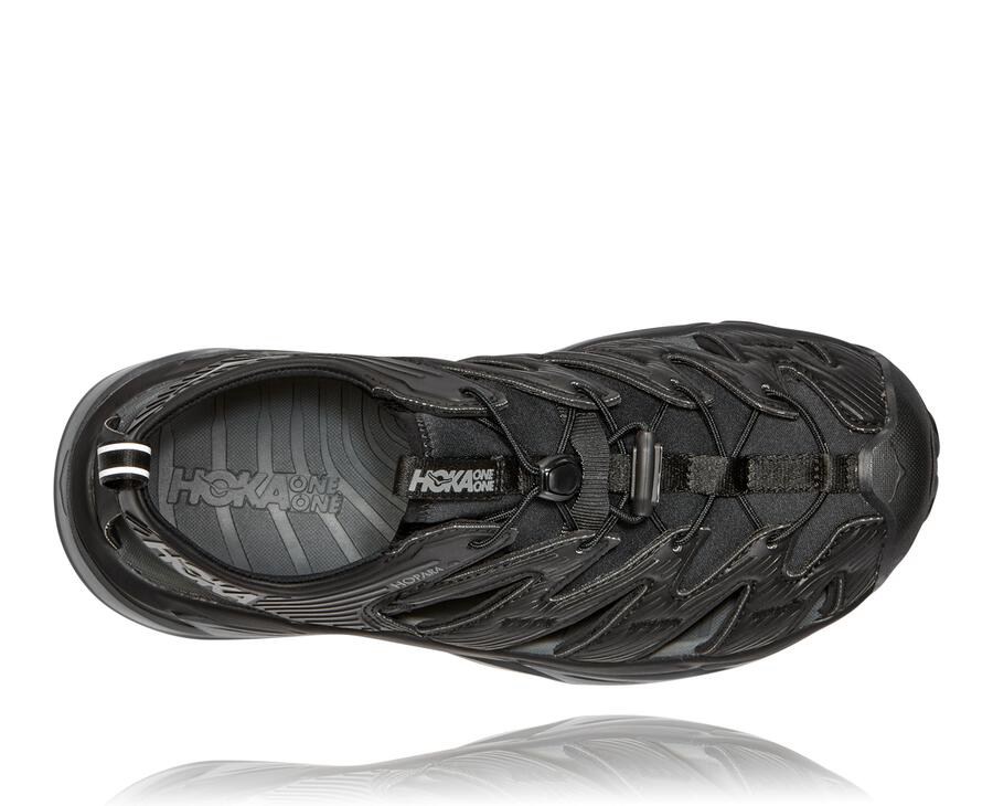 Hoka Australia One One Hopara - Mens Sandals Black - FIGUO-5712